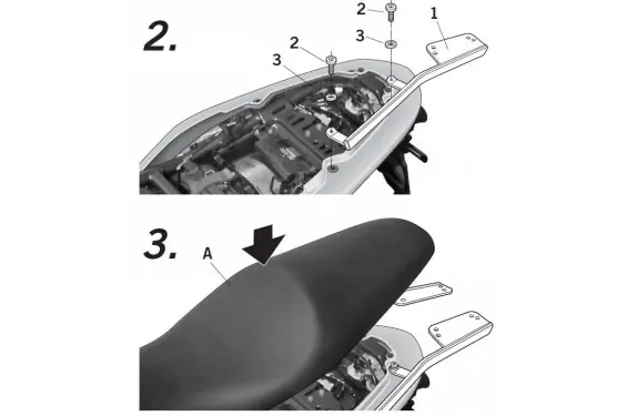 Offre Spéciale Support Top Case Shad pour ER6 N/F (06-08)