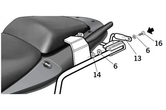 Promotion Support de Valise Shad 3P System pour CBF600 (04-12)