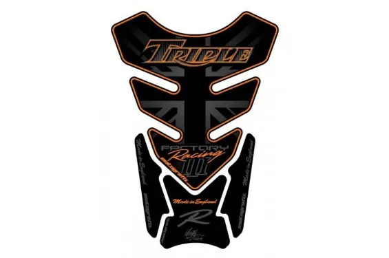Achat Immédiat Protection de Réservoir Moto Universel Noir - Orange pour Triumph