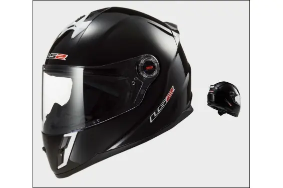 Casque Moto LS2 FF392J KID SOLID Noir Certifié