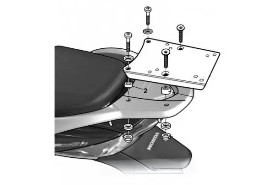 Commander Maintenant Support Top Case Shad pour SH Mode 125 (14-17)