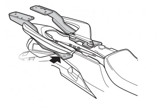 Seulement Aujourd'hui Support Top Case Shad pour VFR800F (14-16)