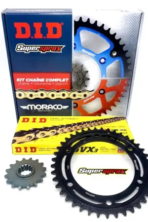 Usine Directe Kit Chaine Moto DID pour Kawasaki ER5 (97-06)