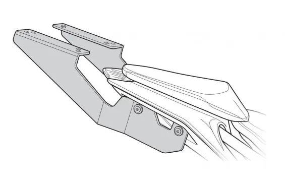 Nouvel Arrivage Support Top Case Shad pour KTM Duke 125, Duke 250, Duke 390 (17-21)