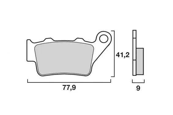 Bon Marché Plaquette de frein Arrière Brembo 07BB02 SX