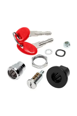 Paiement Sécurisé Cylindre Barillet + 2 Clés Rouges pour Top Case Shad SH48-SH49-SH50-SH58X-SH59X