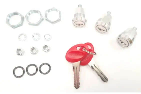 Kit 3 Cylindre Barillet + 2 clés ROUGE pour les Valises Shad SH23-SH35-SH36-SH43 Réduction