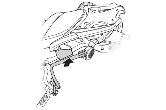 Commander Vite Support de Valise Shad 3P System pour Suzuki V-Strom 650 (04-11)