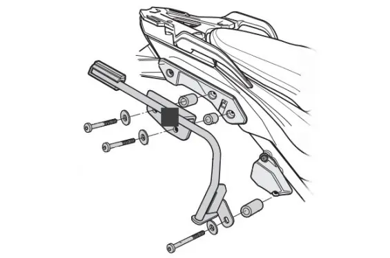 Offre Limitée Support de Valise Shad 3P System pour KTM 1050 Adventure (14-16) 1090 R Adventure (14-19)