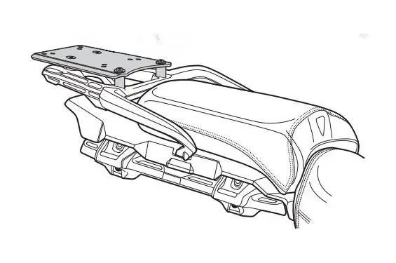 Nouvel Arrivage Support Top Case Shad pour Triump Tiger Explorer 1200 (17-21)