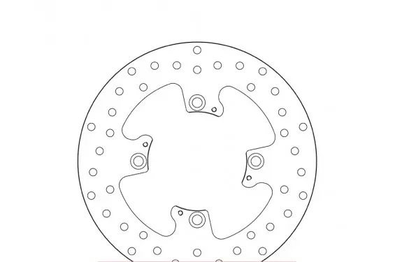 Disque de frein arrière Brembo pour 1050 Sprint ST ABS (05-12) Bon Plan