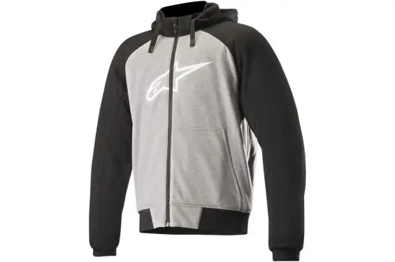 Hoodie moto Renforcé Chrome Sport Alpinestars - Gris Bon Plan