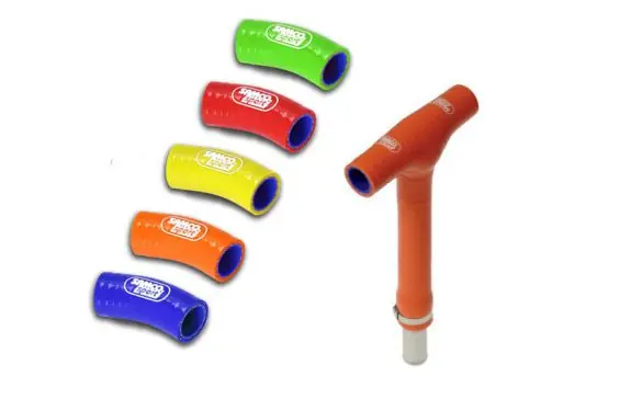 Top Vente Durite de Refroidissement en T Samco pour TE 150 / 250 / 300 (2020) - FTP-6ORANGE
