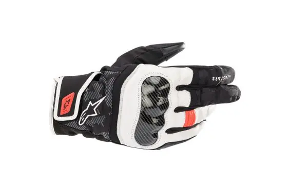 Acheter Direct Gants Alpinestars SMX Z Drystar - Blanc, Noir & Rouge