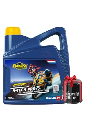 Vente Directe Huile moto Putoline N-Tech Pro R+ 10W40 Full Synthetic 4T 4 Litres + Filtre à Huile Offert