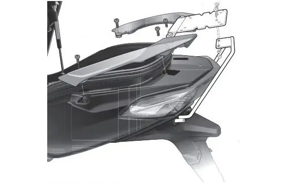 Affaire À Saisir Support Top Case Shad pour SYM Joymax 250i (13-21)
