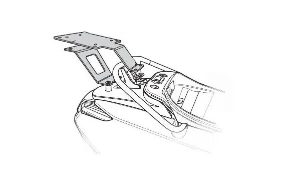 Meilleur Choix Support Top Case Shad pour Kymco Like 125 (17-24)