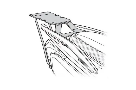Nouveauté Support Top Case Shad pour Daelim XQ1 250 (18-22)