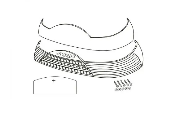 Kit Catadioptre Shad pour Top Case SH46 Affaire À Saisir