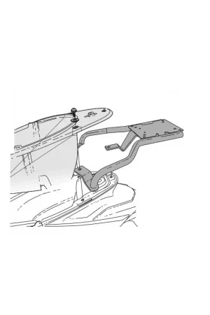 Dernière Chance Support Top Case Scooter pour Piaggio One 125 (2022)