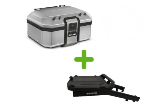 Pack Shad Top Case Alu Terra + Support pour Aprilia Tuareg 660 (21-24) Produit De Marque