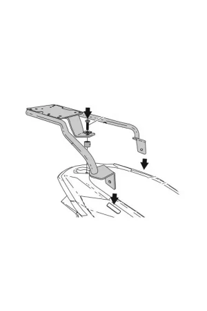 Certifié Support Top Case Scooter pour Aprilia SR 125 GT (21-25)