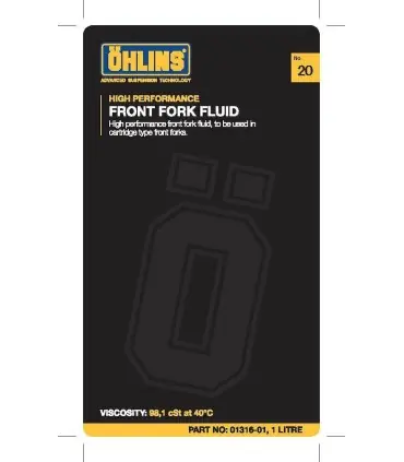 Vente Flash FRONT FORK OIL 20 SAE 40W 1L