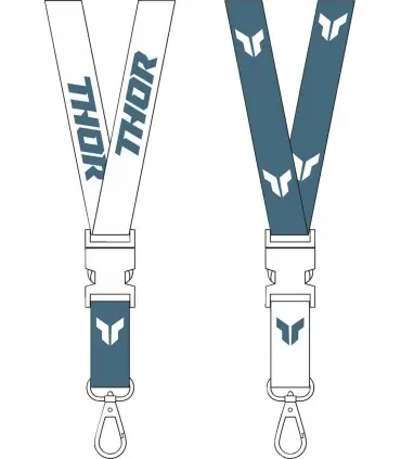 LANYARD THOR ACIER/BLANC Meilleure Vente